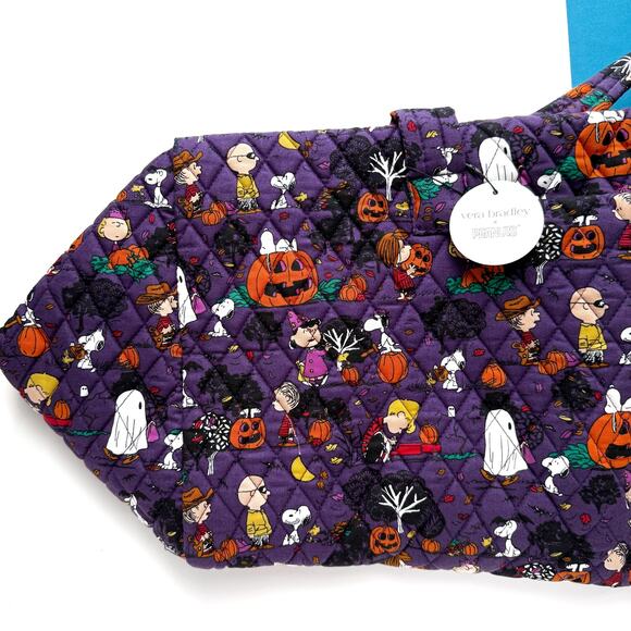 Vera Bradley Peanuts Snoopy Halloween Duffel Bag Travel Weekend Great Pumpkin - Picture 4 of 16